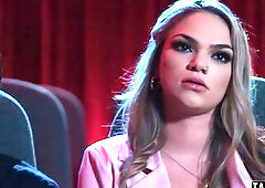 Hawt golden-haired teen Athena Faris constantly complains in the video theatre That Babe would rather be doing everything than have to sit throughout 