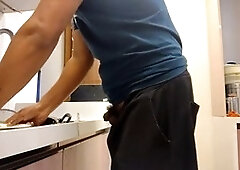 Horny old man in gay prison gets attention from a hung dude