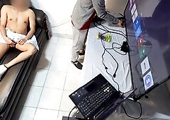 Cum swallowing, underwear, hidden cam