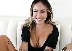 first anal training for a little Oriental model Linda Lan.