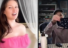 Beautiful brunette with big boobs jerk off instrucions