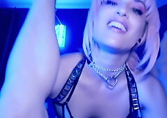 Pink Haired Goth Princess Pegging Pov