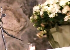 PINK PARADISE three - This sexy blond chick is getting a sexy foot massage from her darksome haired ally and things begin heating up between 'em;