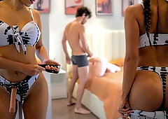 Kate Discovers Carl having Fun with a Lovenestle Doll