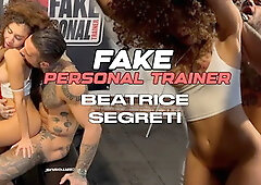 Fake Personal Trainer with Beatrice Segreti Fucking a Teen Curly Brunette aft...