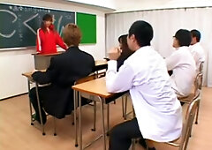 Asian Classroom Orgy