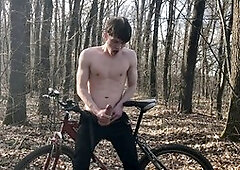 Wild teen adventure on a bicycle! 1 - Ride. 2 - Hot load! / Massive cock