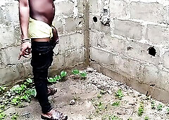 Ph whore bouncing his creamy ebony anus and giving me oral previous to smashing his creamy butt on the wall of uncompleted building doggy