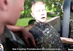 Accident, gay army shower, sausage