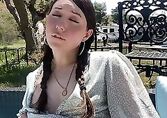 Cutie Pie Masturbating in Public Again