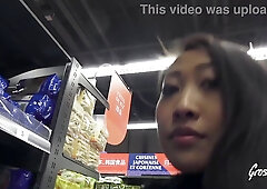 Sharon Lee, concupiscent Vietnamese, chains plug and rod in her butt