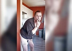 Enjoying a cigar whilst enjoying my sex tool