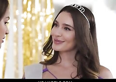 Tiny Lustful Honeys Having Foursome