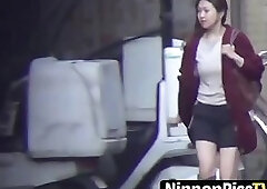 Japanese women have their pussies recorded while peeing