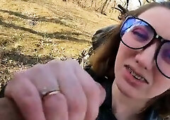 den_kris - Cutie in a Leather Jacket Has Hard Anal Sex