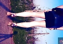 Sandra Jayde 02-05-22 Hose Legshow with Shiny Latex Suit