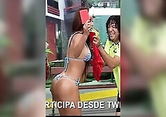 Dorita Orbegoso tremendo culazo en TV - peruana bikini