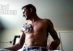 Baseball Jock Gets Dressed For Practice and Shows off Feet