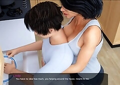 My curvy MILF stepmom with amazing jugs and a big ass