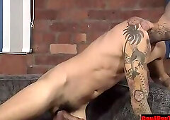 2 shaven Thugs fuck hardcore