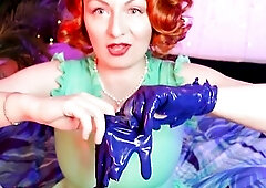 Latex Ripped Damaged Gloves - Destroyed Rubber Gloves - Fetish clip