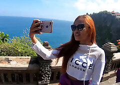 ”Bali vacation trip visiting a national park with sexy amateur sex once home”