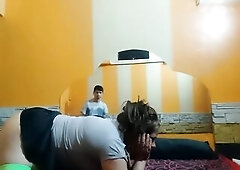 At the motel, this babe gave me a oral pleasure, we did 69 and doggystyle during the time that I filmed with my phone.