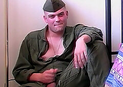 Marine Steve Strokes His Hard Dick - Steve Atkinson