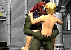 Link gets his ass fucked by the troll king