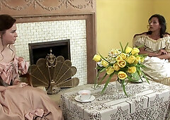 Horny lesbians breathtaking sex clip