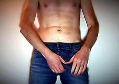 Massage cumshot, 60 fps, skinny twink