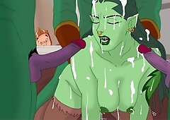 Disney-inspired summertime saga parody full of milftoon drama