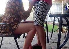 Mutual masturbation with my superlatively good allies girlfriend outdoors