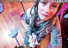 Maid gets anal screwed right in the kitchen