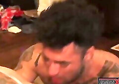 Muscular Asian Damian Dragon Moans While Hunk Top Drills His Asshole