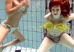 super-fucking-hot underwater lezzies Ala and Lenka get insatiable