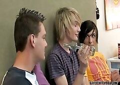 Slim Teens Threeway Copulation