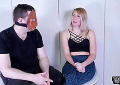 Throat ravaged wifey washes out her mouth