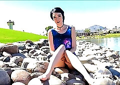 Ivy was too horny to hold back from playing with her pussy, until she experienced an orgasm