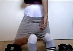 Lad In Socks & Briefs On Web cam