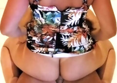 Slut wife Karina loves to ride and get filled with cum