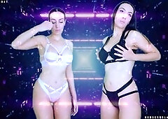 Dominant brunette Goddessblacksun offers an enticing diversion in sexy lingerie