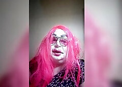 Just me, ribald clown floozy, talking indecent while enjoying a cigarillo.