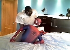 Cum fuckfest, gay fishnets, spiderman cum