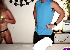 Allys's beefy pumped up background and knowledge of how the body moves adapts, and heals has carried over into her professional career as a manua