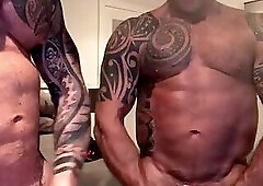 Jon Galt and Vic Rocco Jacking Off together