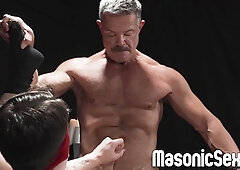 Apprentice Dex Devall has his innocent hole smashed by Reece Scott