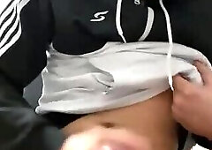 Underwear model huge dick and cum