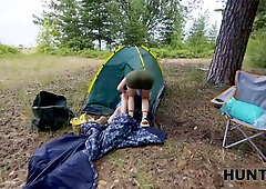 Hunt4k. horny boy found red haired tramp in the woods and pounded her roughly