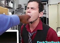 Casting straight anal drilled by black agent